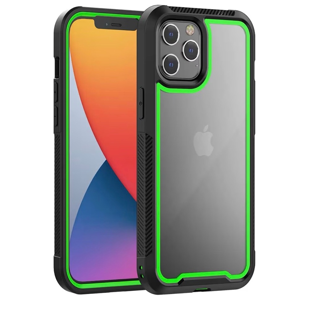 Apple iPhone 11 Pro Max (2019) Case - Black with Green Trim